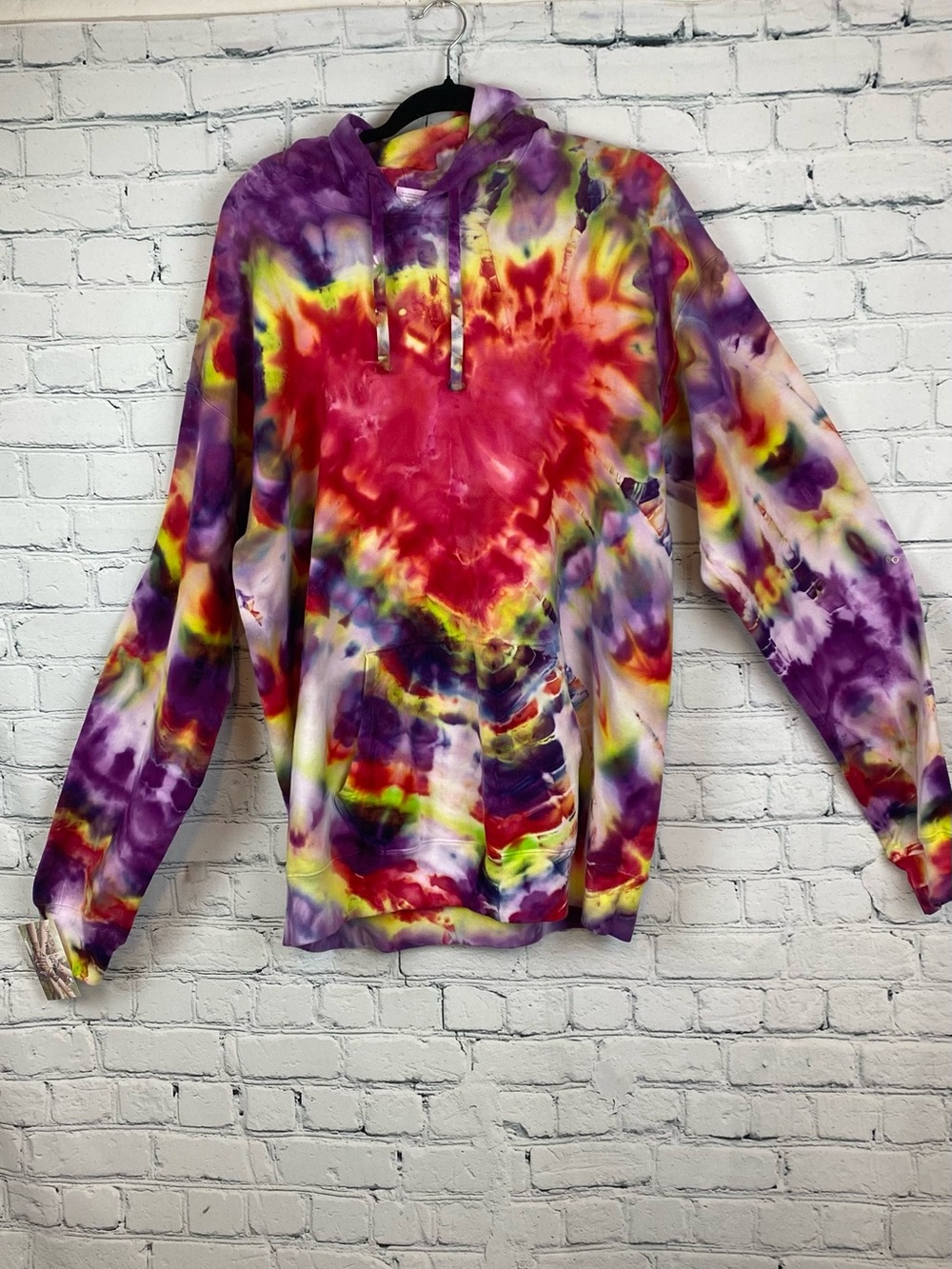 One of a Kind Ice Tie Dyed Pullover Hoodie